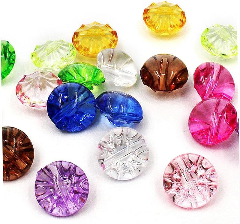 Light Yellow Crystal Sewing Buttons 50pcs For DIY Clothes Sweaters Coats Jackets - Image 5